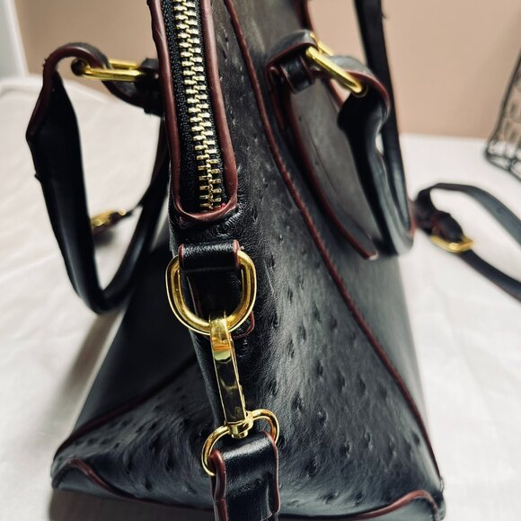Genuine Leather Black Bag by Adrienne Vittadini - Picture 11 of 14